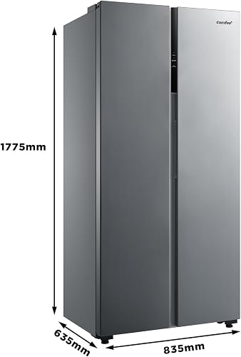 Comfee' RCS609IX2 Réfrigérateur-Congélateur Américan/No Frost/Compresseur Inverter/Hauteur 177,5 cm/460 L(271+189) de Réfrigération/Double contrôle/SuperCool, Inox - 5