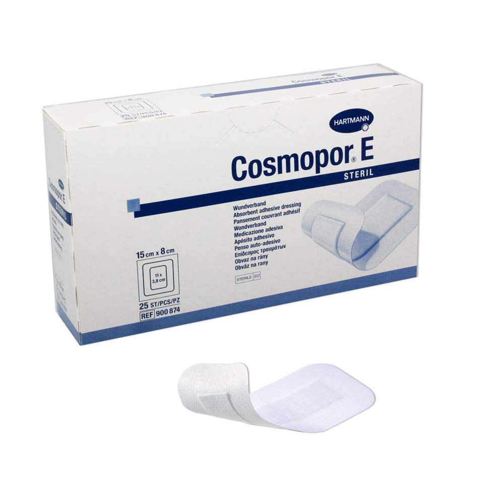 Hartmann Cosmopor E - Confezione da 25 medicazioni adesive sterili, 15 x 8 cm
