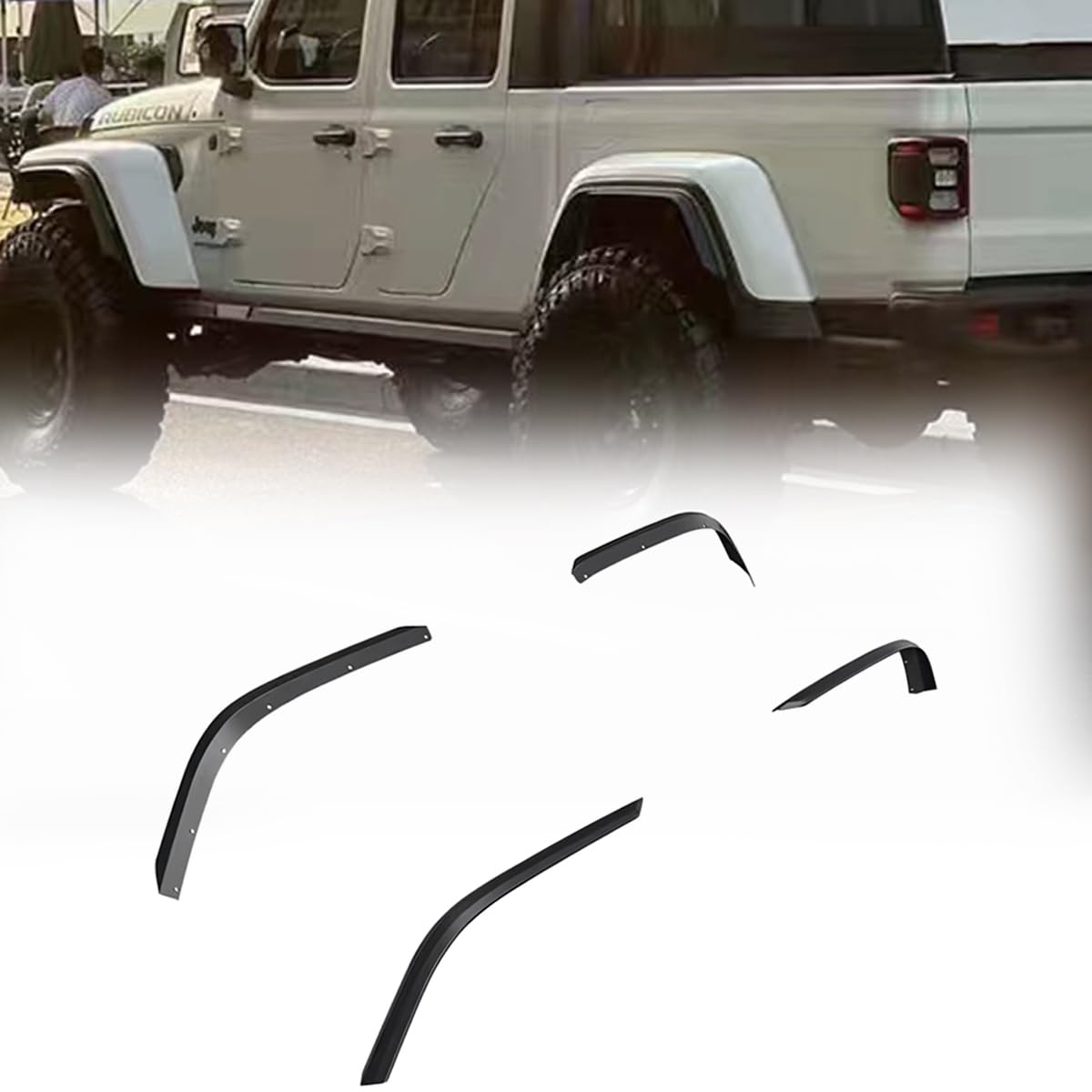 【新品】Jeep Gladiator JTハイフェンダー用 4本セット for 2019-2025 Jeep Gladiator JT Steel Front Rear Fender