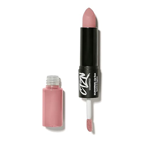 CTZN Cosmetics - Nudiversal Lip Duo Lipstick + Brillo de labios Vegano, libre de crueldad, belleza inclusiva (tono 6 D.C)