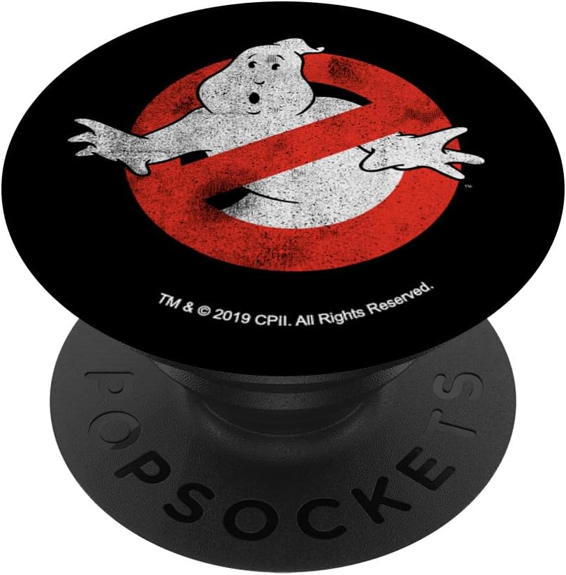 Ghostbusters Distressed No Ghost No Type PopSockets PopWallet for MagSafe