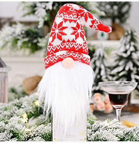 Miniatura 2 de AHOLTA DESIGN Fundas para botellas de vino  Lindos gnomos de Navidad, decoración de Papá Noel, muñeca de vino, Año Nuevo, cubierta decorativa para
