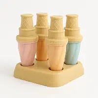 Forma de Picolé Plástica Atóxica Molde para Picolés Caseiros Reutilizável Fácil Desenformar e Limpar Para Freezer Sobremesas Frutas Sucos Sorvetes Cozinha
