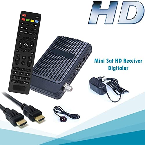 hd-line Sat HD Receiver Digitaler - (HDTV, DVB-S/S2, Full HD 1080P) [HDMI, 2X USB 2.0, voorgeprogrammeerd voor Astra Hotbird Turquoise) - Image 7