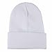 Dinnesis Gorra de esquí unisex de punto Slouchy Hop Hip Invierno gorra de béisbol gorra con termómetro, Blanco, Talla única