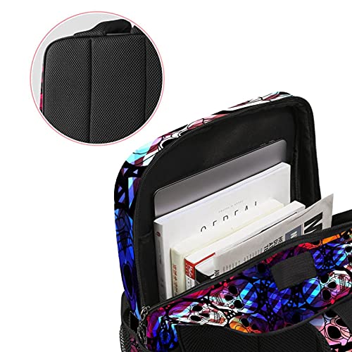 Sac à dos ordinateur portable avec motif cactus géométrique pour le travail - 3