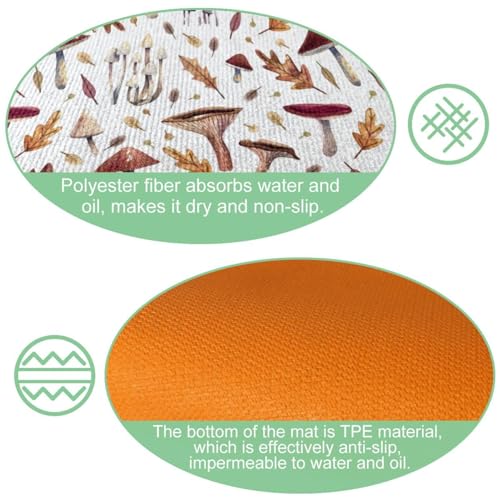 Alfombra absorbente lavable de cocina para proteger el suelo de salpicaduras 6
