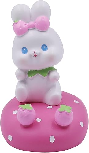 Amamcy Lindo soporte para teléfono celular soporte de escritorio de animales para todos los teléfonos celulares soporte de teléfono de conejo adorno