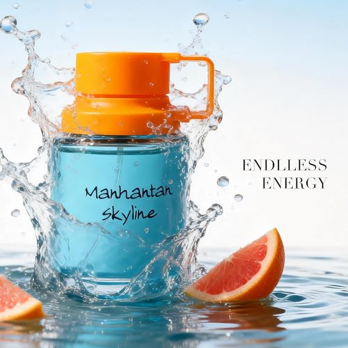 Image of Manhattan Skyline Men's Cologne 3.4 Fl. Oz Eau De Parfum, Fresh Lavender, Coconut & Tobacco Scents, Modern Masculine Fragrance