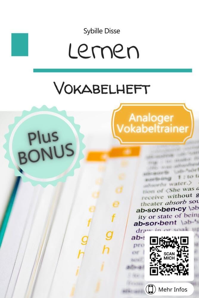 Lernhilfen: Vokabelheft: Analoger Vokabeltrainer mit Anleitung