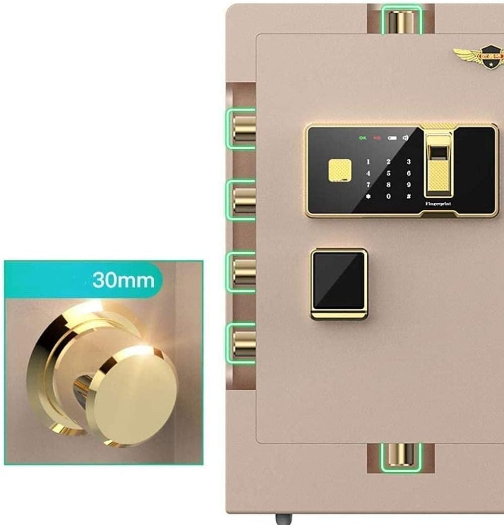 Safes Electronic with Password All Steel Anti-Theft Office Can Enter The Wall Lock Box * 45Cm Safebox,Black strongbox