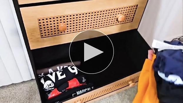 Amazon｜Crestlive Products ラタン チェスト タンス 箪笥