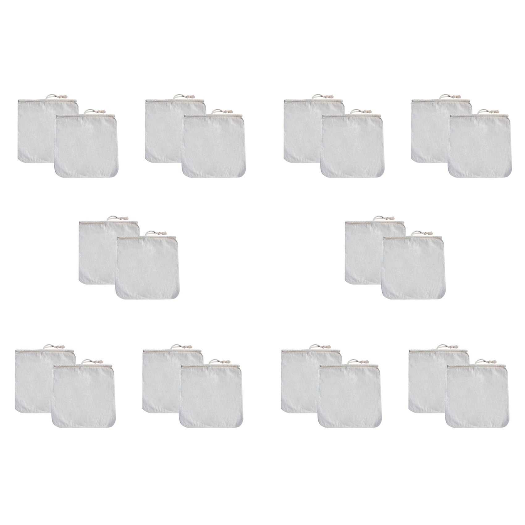Filtres d'infusion de café froid réutilisables en coton bio de 12 pouces (Lot de 20)