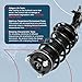Vextone Front Struts Fit for 2006-2008 Honda Civic Sedan DX/EX/LX/GX, 2009-2011 Honda Civic Sedan DX/EX/LX-S/LX/DX-G/GX/EX-L- Replace 172286 172287(Set of 2)