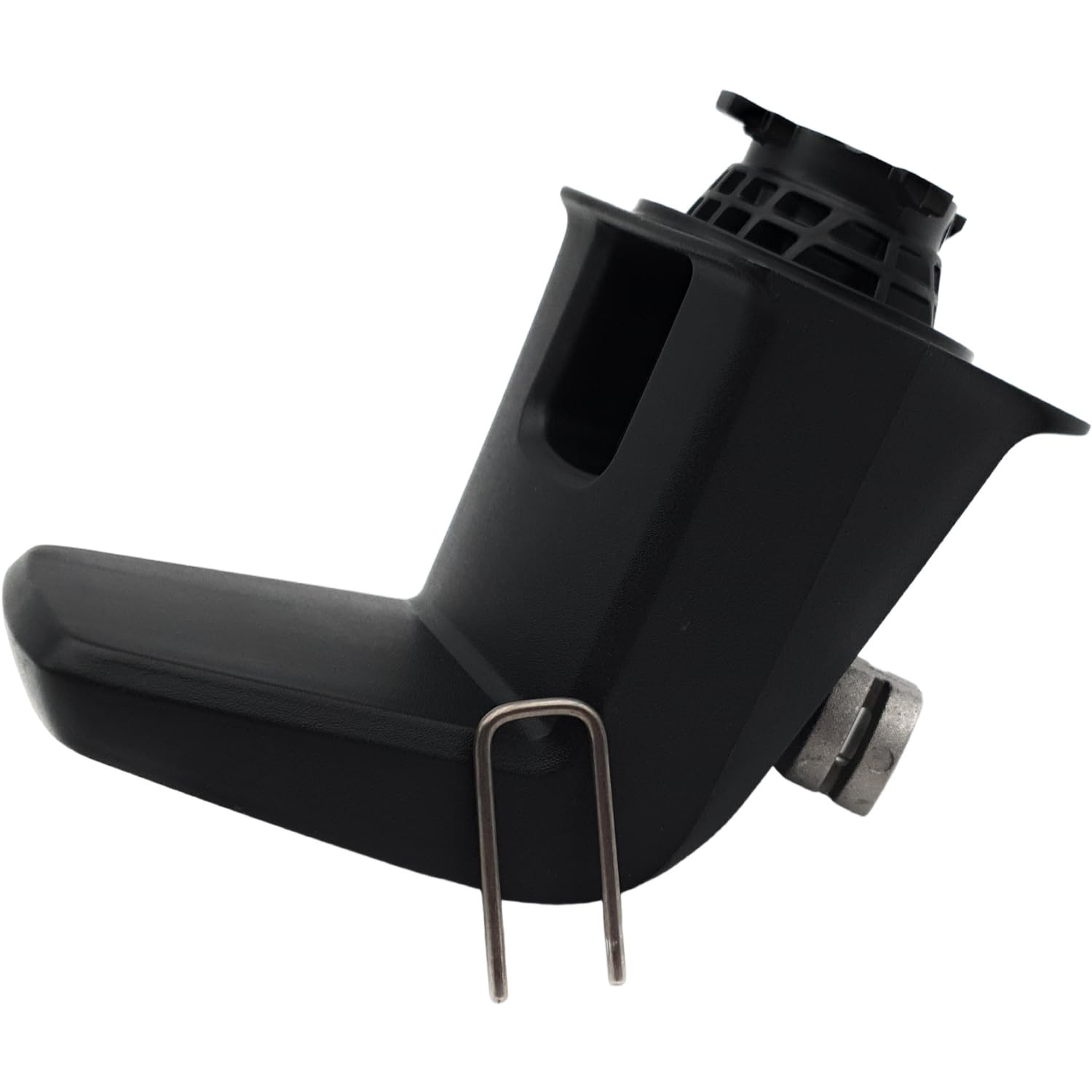 Pied arrière avec sortie haute pression à 90° (Quick-Connect) avec clip en U, compatible avec Kärcher K4/K5 Full Control et Power Control, article 4.100-775.0, noir, remplace 9.002-437.0