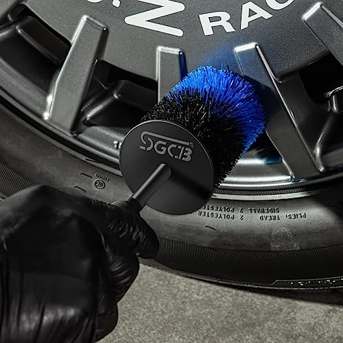 Sgcb 18” Long Car Rim Cleaning Brush, Easy Reach Deep Wheel And Rim Detailing Brush Narrow Car Wheel Rim Cleaner Brush Soft Bristle Rim Tire Detail Wheel Hub Brush For Rim Wheel Exhaust Tips #TOP5
