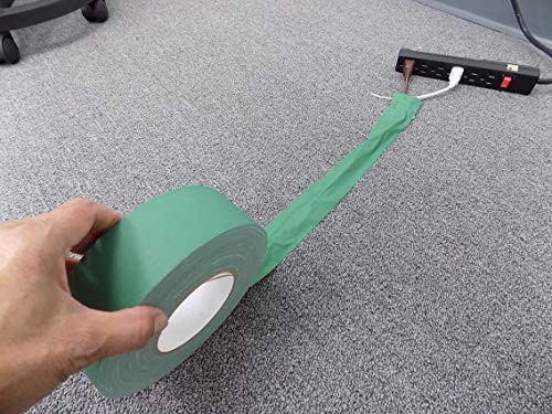 Wod Gtc12 Gaffer Tape, Black Low Gloss Finish Film, 3/4 Inch X 60 Yds. Residue Free, Non Reflective Cloth Fabric, Secure Cords, Water Resistant, Photography, Filming Backdrop, Production #TOP3