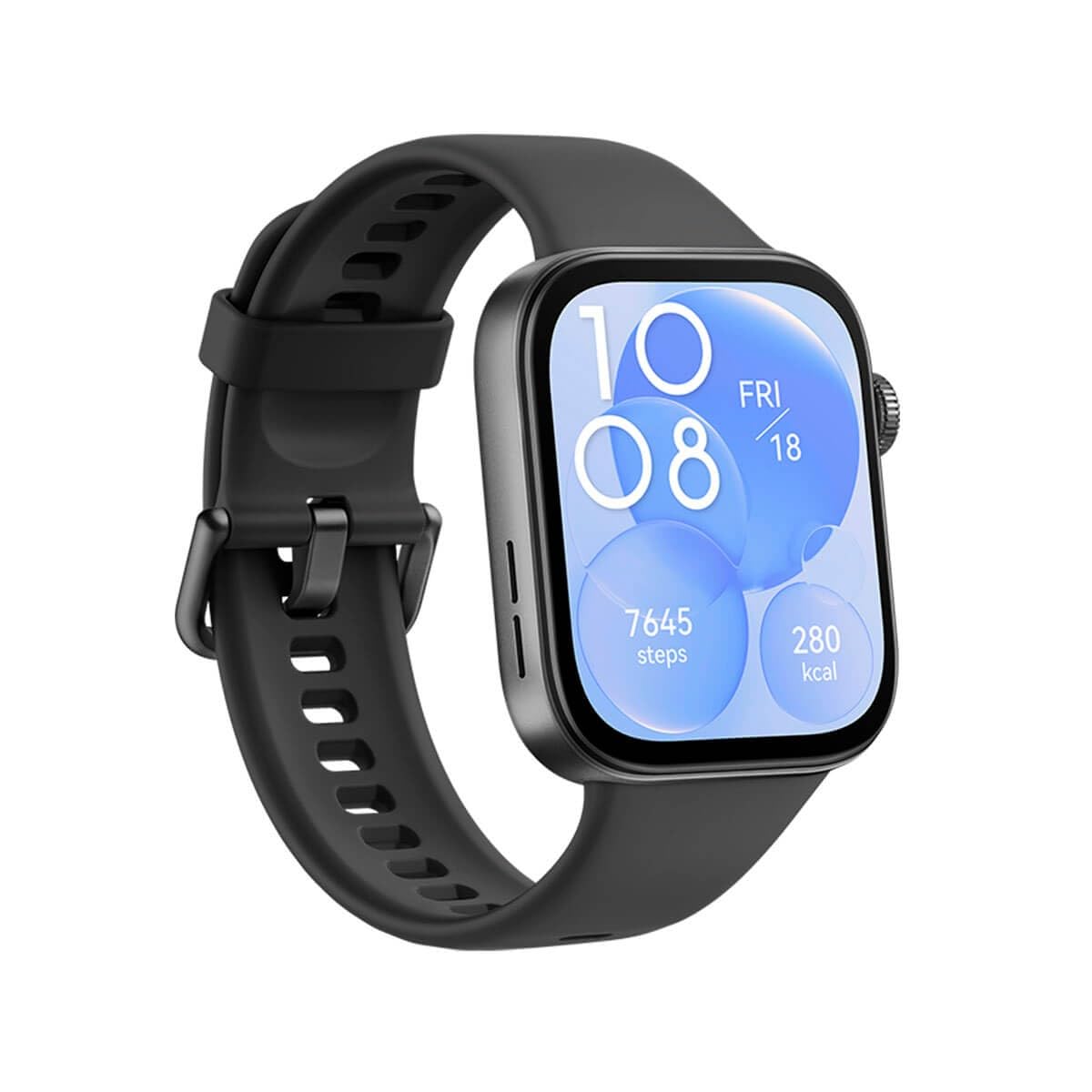 HUAWEI Watch FIT 3, 1,82″ AMOLED-Display, Ultraschlankes Design, Bluetooth-Anrufe, Bis zu 10 Tage Akkulaufzeit, Kompatibel mit iOS & Android, Umfassendes Fitness-Management, GPS, Schwarz