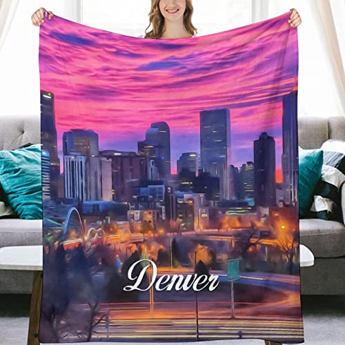 Couverture en flanelle Denver en peluche de microfibre haute densité
