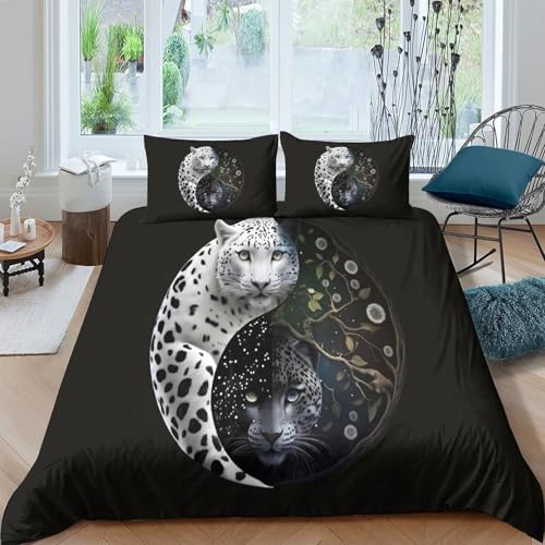 Housse de couette 3D super douce parure de lit microfibre légère 260x220
