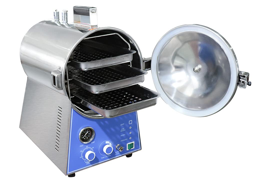 24L Table Top Stainless Steel Portable Steam Autoclave Sterilizer Machine TM-T24J US Stock