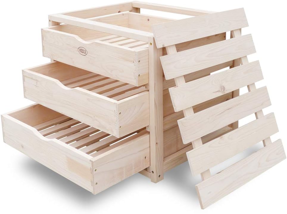 HABAU Natural Wooden Storage Box 50 x 40 x 45 cm