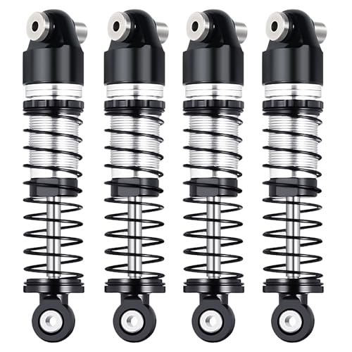 RCLIONS RC Car Shocks 43mm Oil Shock Absorber for AXIAL SCX24 1/24th RC Crawler Car Upgrade Parts