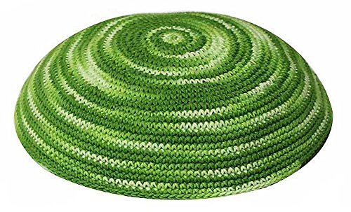 Image of Zion Judaica Quality Knit Kippahs Bulk Packs Knitted Kippot and Single Hand-Knit Kippas Kipa Clips Included