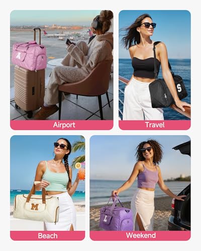 Elilier Initial Travel Duffel Bag
