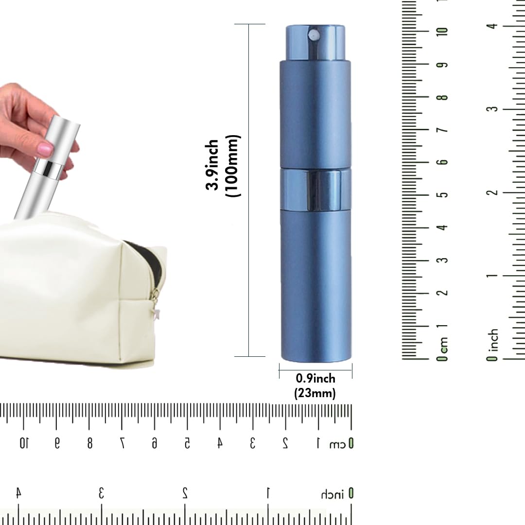 8 ml rozpylacz perfum, 3 szt. butelka podróżna do wielokrotnego napełniania, pusta butelka podróżna z wodą kolońską, rozpylacz do perfum