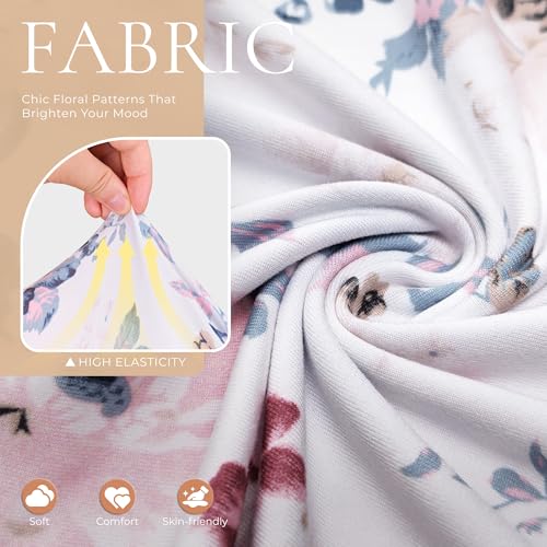 Image of LYCY Womens Pajamas Set Floral Print, Soft Pajamas for Women Shorts Set, Summer Button Down 2 piece Women Pjs