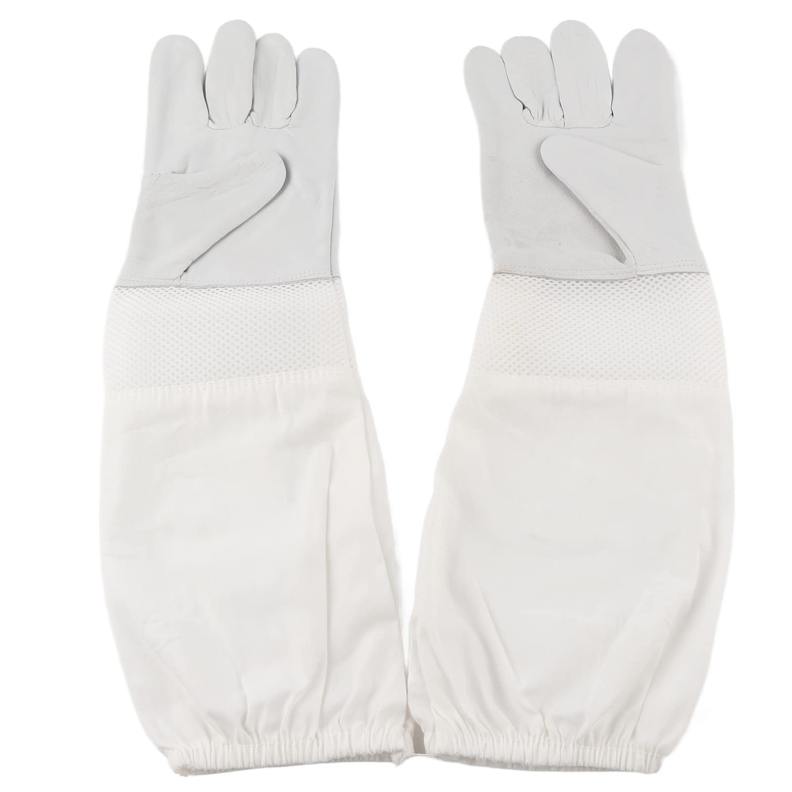 Podwójne zamki Jednoczęściowy kombinezon pszczelarski Pszczelarstwo Odzież ochronna z rękawiczkami dla pszczelarza (A pair of XXL size gloves + XXL five-star space)