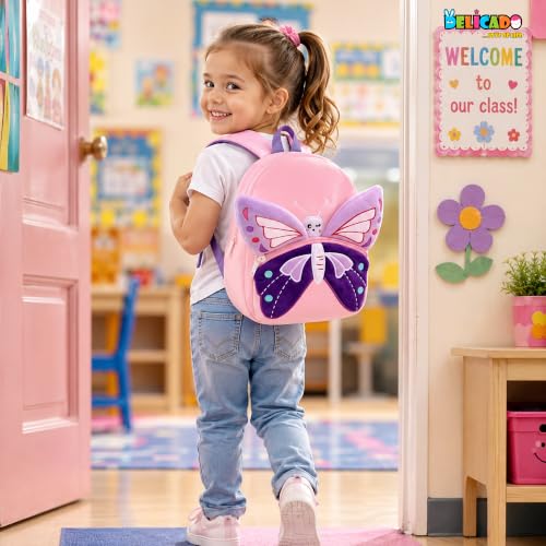 Image of Delicado Cute Small Toddler Kids Backpack Nursery Playschool School Picnic Travelling Bag for Baby Boy Girl Age 2-5 Years