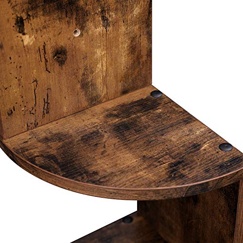 VASAGLE hoekplank, wandplank met 5 planken, zwevende plank, voor keuken, slaapkamer, woonkamer, studeerkamer, kantoor… - Image 7