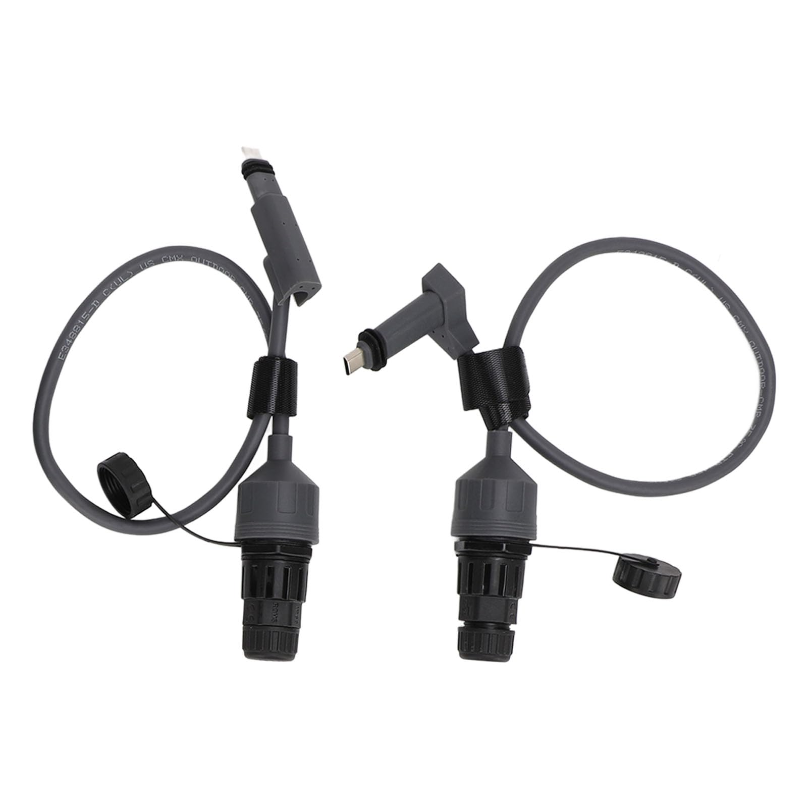 Aramox Adattatore per Cavo Ethernet SPX Connettore per Cavo SPX in PVC da 18,7 Pollici con Alimentatore POE Segnale Stabile Facile Installazione per Uso Esterno