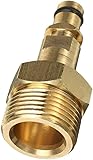 Gold M22 Adapter Hochdruckreiniger Schlauchadapter Druckrohr Schnellverbinder Konverter Fitting für Hochdruckreiniger K Serie Zubehör