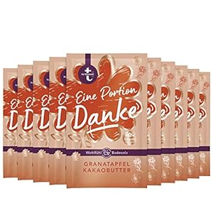 t: by tetesept Badesalz „Eine Portion Danke“ – Hauchfeine Puderkristalle mit Granatapfel und Kakaobutter – Bade-Geschenk für die Sinne – 10er Pack (10 x 60 g)