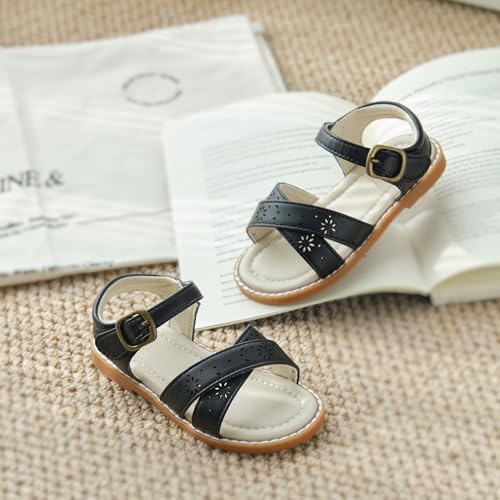 Image of ESTINE Girls Sandal Dress Shoe for Toddler /Little Kid Party School Shoe