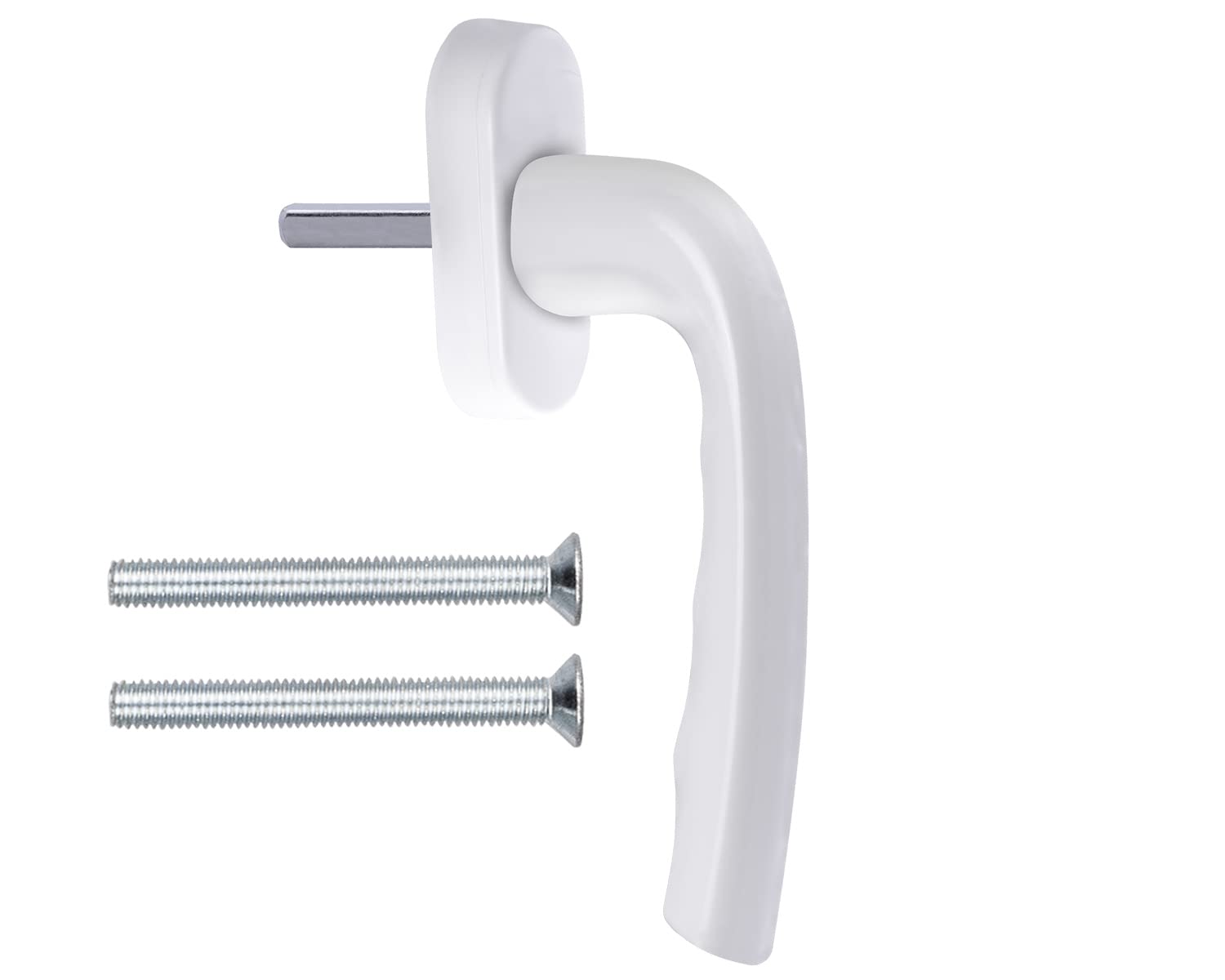 Stahlia Fenstergriffe Weiß (1 Stück) Premium Aluminium Balkontürgriff außen Terrassentür Griff Fensterbeschläge Rasterolive Fenster Ersatzteile