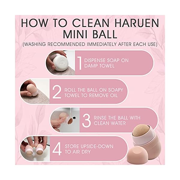 Haruen-Original-Oil-Absorbing-Volcanic-Rock-Roller-Oily-Skin-Shine-Control--Volcano-Stone-Oil-Remover-Korean-Face-Skincare-Tool--Mattifying-Portable-Reusable-Absorbent-Blotting-Ball-Rose-Gold Haruen Original Oil Absorbing Volcanic Rock Roller Oily Skin Shine Control – Volcano Stone Oil Remover Korean Face Skincare Tool – Mattifying, Portable, Reusable Absorbent Blotting Ball (Rose Gold)