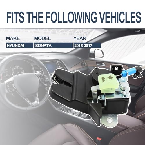 Image of HiSport Trunk Rear Latch Door Actuator 81230-C1010 931960 - Compatible with Hyundai Sonata 1.6L 2.0L 2.4L Engines 2015 2016 2017 - Tailgate Tail Gate Latch Lock Actuator Motor Assembly