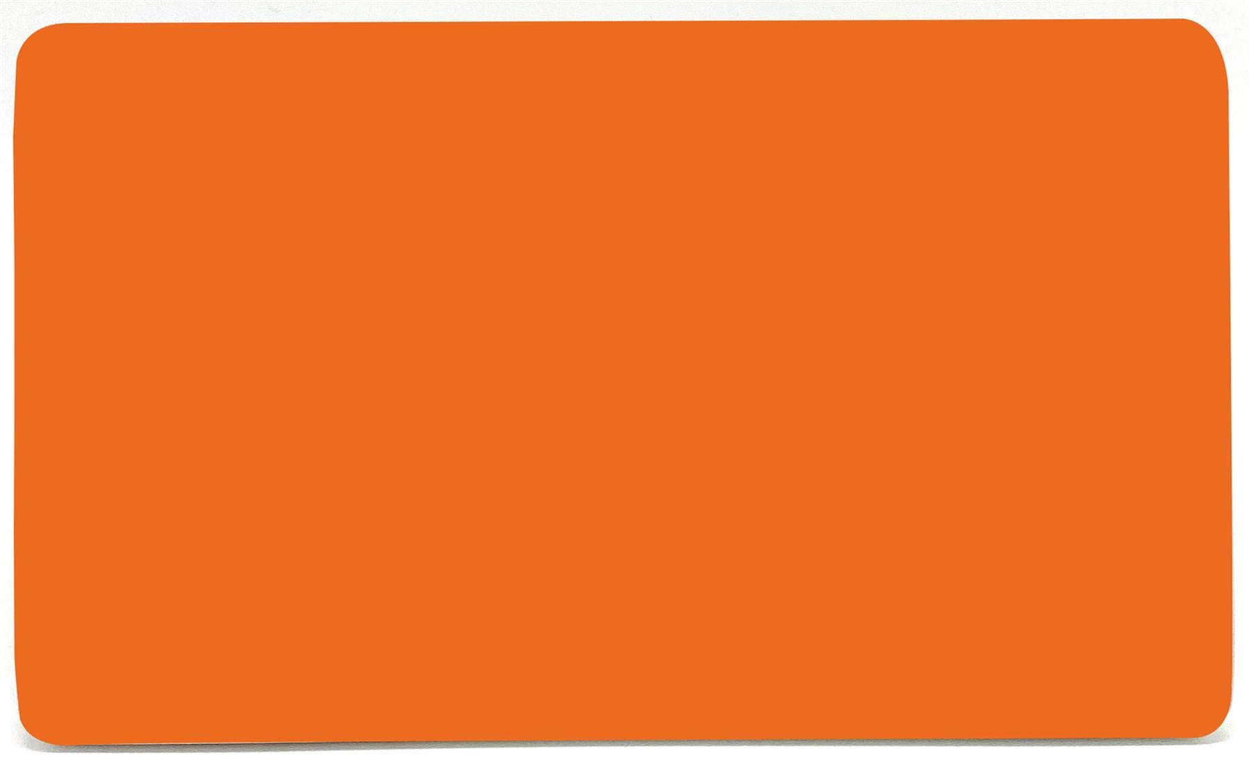 Trendi Switch Trendi 2 Gang Artistic Modern Glossy Tactile Double Blanking Plate Orange