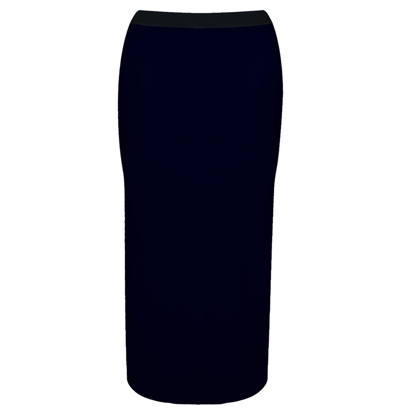 Candid Styles Womens Summer Plain Elasticated Full Length Gypsy Boho Long Maxi Skirt 8-26, S/M 8-10, Navy