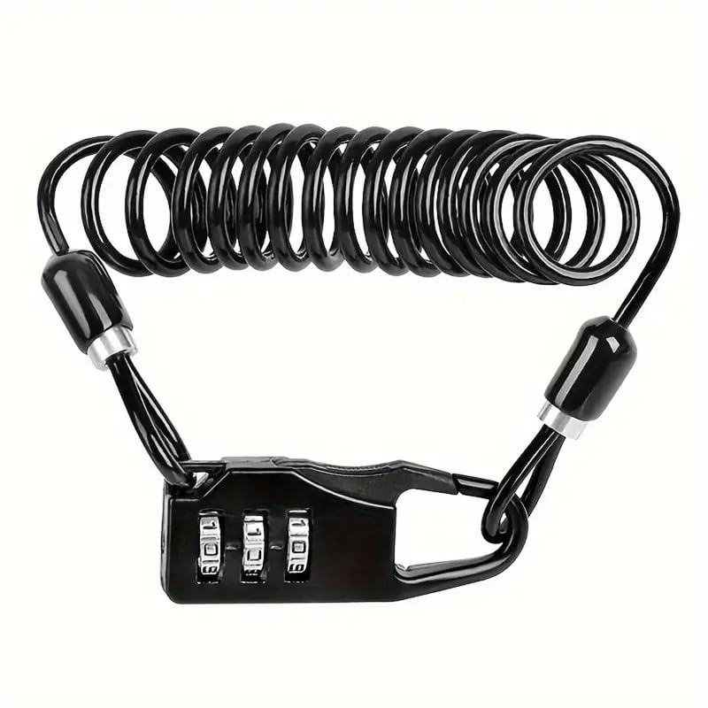 Kandid 3-Digit Combination Cable Lock - Portable & Resettable Password Bike/Bicycle Helmet Lock Heavy Duty Security Number Lock for TVS Apache, Bajaj Pulsar, Hero Splendor, Hero HF Deluxe, TVS Raider (B0D2CV1GGV) Amazon Price History, Amazon Price Tracker