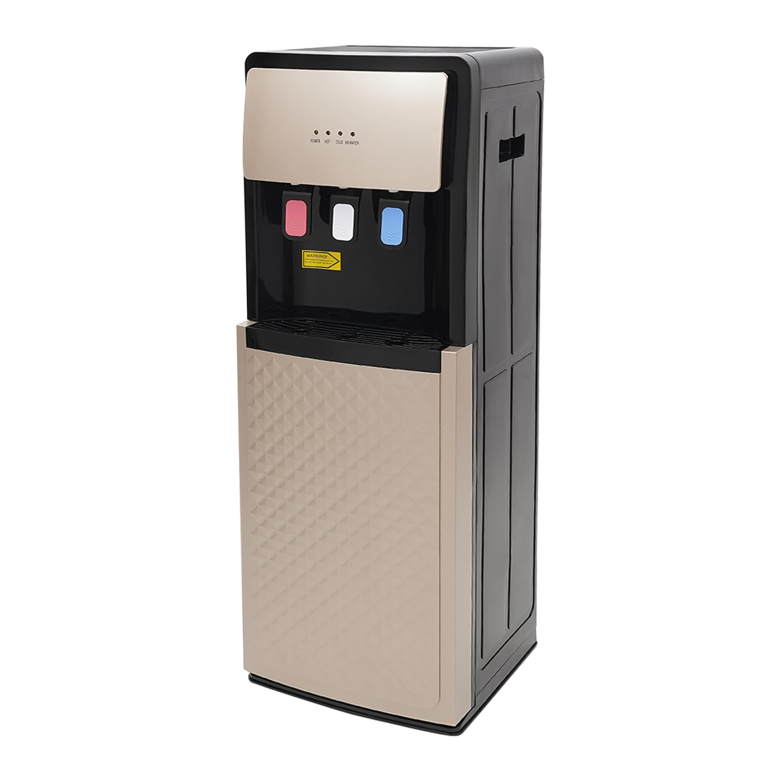 Bottom Loading Water Dispenser, Hot &amp; Cold Water Cooler Dispenser, Over-Temperature Protection, Floor Standing Water Cooler for Home Office Hotel (Champaign Gold)