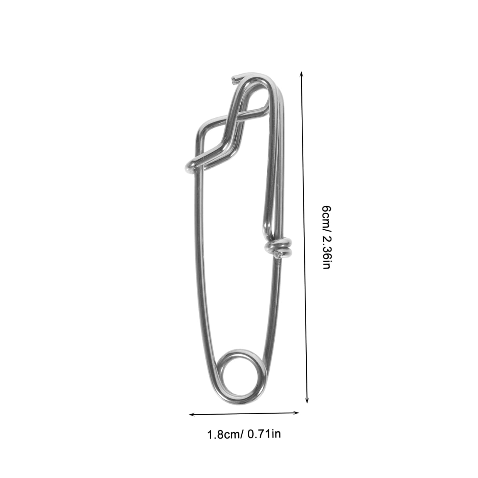 Abaodam Broche Poisson Acier Inoxydable