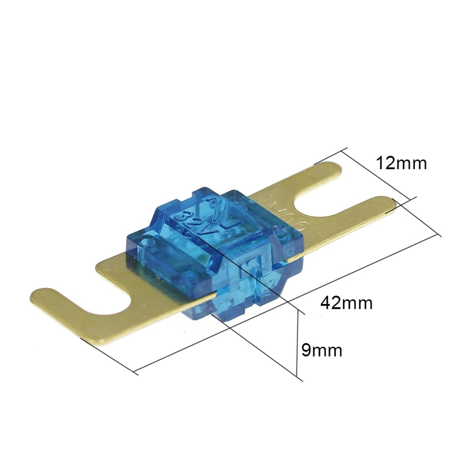 Bezpieczniki samochodowe z pozłacaną śrubą ANL, bezpiecznik AFS Audio stereo dla Mini 20A 30A 40A 50A 60A 70A 80A 100A 125A 150A 32V, gorące bezpieczniki automatyczne (70,1 szt.)