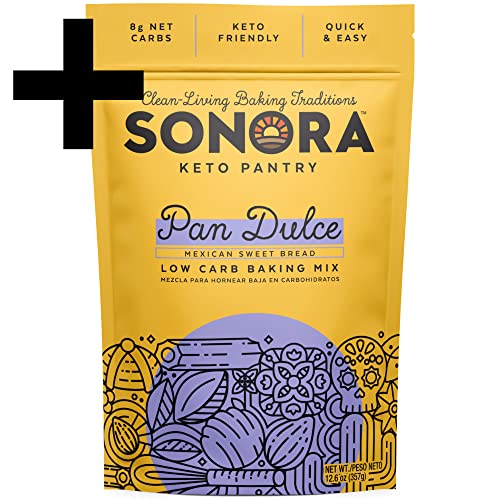 Sonora Bundle - Bolillos Keto Baking Mix (Makes 8 Rolls) | Pan Dulce Keto Muffin Mix (Makes 6 Pastries) #TOP4
