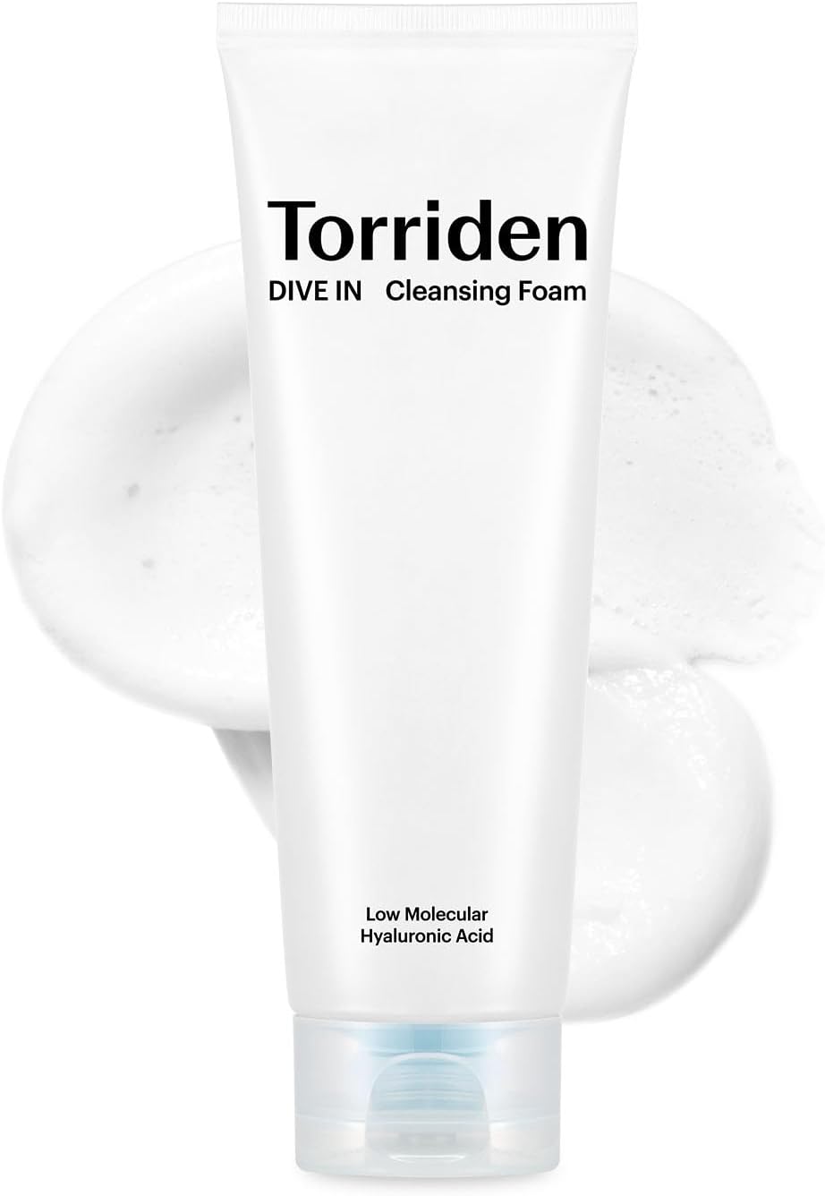 Torriden DIVE IN Cleansing Foam Face Wash 150ml (5.07 fl.oz.) | Hydrating Daily Facial Cleanser for All and Sensitive Skin | Hyaluronic Acid, Panthenol, Allantoin
