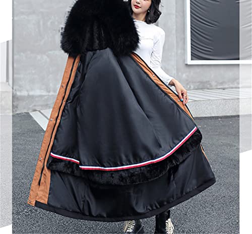 Manteau d'hiver coréen aux finitions soignées avec col en fourrure élégant - 3